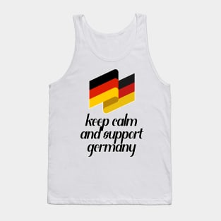 Keep Calm And Support Germany Tank Top